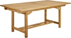 NATERIAL - Table De Jardin ANTEA - 6 à 10 Personnes - Table De Jardin Extensible - 180/240 X 100 X 75 Cm - Teck FSC - Table Extensible - Table De Jardin - Table En Bois