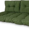 Madison - Coussin Lounge - Coussin Jardin - Coussin Palette - Coussin Dossier - 3 Pièces - 120cm X 80cm - Florance Green - Edition Limited