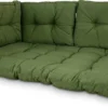 Madison - Coussin Lounge - Coussin Jardin - Coussin Palette - Coussin Dossier - 4 Pièces - 120cm X 80cm - Florance Green - Edition Limited