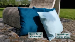 Sierkussens Tuin: Qush Royal Sunbrella - Sunbrella Charron | Vlekbestendig | Wasmachine | Waterbestendig | Kleurvast | Schimmelwerend L Babyproof | Wasbaar | Sierkussens | Werpkussens Buiten -Jardin Meubles Magasin 1200x674 6