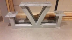 Table De Pique-nique Douglas | Structure Zwart| 300 Cm | Cadre En V | Table De Pique-nique Robuste