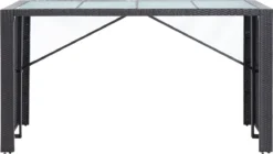 Ensemble De Bar De Jardin Premium - Ensemble De Bar De Jardin 9 Pièces Poly Rotin Noir -Jardin Meubles Magasin 1200x680