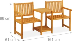 Banc De Jardin Relaxdays Avec Table - 2 Personnes - Banc D'extérieur En Bois - Banc De Balcon Romantique 18 Banc De Jardin Relaxdays Avec Table - 2 Personnes - Banc D'extérieur En Bois - Banc De Balcon Romantique -Jardin Meubles Magasin 1200x684
