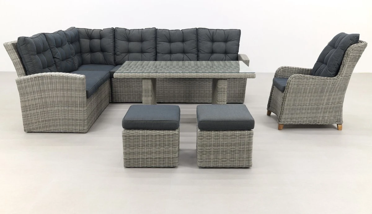 Ensemble Salon/salle à Manger San Marino - Paloma Gris + Chaise De Jardin Torino 5 Ensemble Salon/salle à Manger San Marino - Paloma Gris + Chaise De Jardin Torino – Image 5