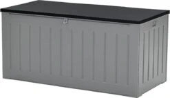 Garden Impressions Primo Boîte à Oreillers 830 Litres - Boîte De Rangement - Gris/noir