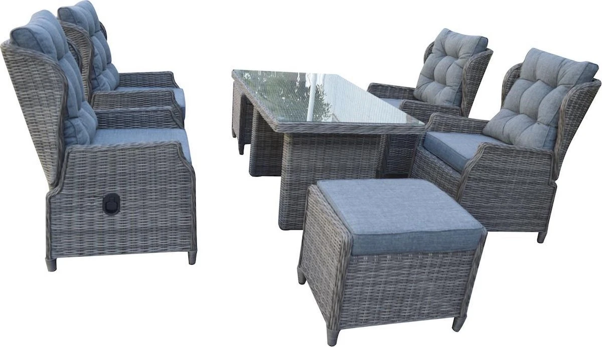 Excellent Ensemble De Salon De Luxe Excellent Wellness - Ensemble De Meubles De Jardin - Ensemble De Salle à Manger - Extra Haut - Anthracite 2 Excellent Ensemble De Salon De Luxe Excellent Wellness - Ensemble De Meubles De Jardin - Ensemble De Salle à Manger - Extra Haut - Anthracite – Image 2