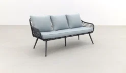 Garden Impressions Ensemble Fauteuil-canapé Margriet - Noir Carbone/Gris Menthe - 5 Pièces -Jardin Meubles Magasin 1200x697 3