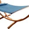 AXI Hawaï Hamac Double XXL - Hamac 2 Personnes En Bleu Avec Support En Bois - Pour L’extérieur Pour Jardin, Terrasse, Balcon