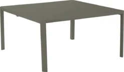 NATERIAL - Table De Jardin IDAHO - Table Extensible - 97/149 X 149 X 76 Cm - 6 à 8 Personnes - Aluminium - Vert - Table à Manger D'extérieur - Table Extensible - Table De Jardin - Extensible