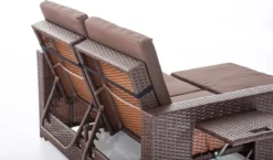 Canapé Lounge Avec Pouf - Osier - Mobilier De Jardin - Pour L'extérieur, Le Jardin Et Le Balcon - Ensemble Canapé Lounge - Marron - 2 Personnes 13 Canapé Lounge Avec Pouf - Osier - Mobilier De Jardin - Pour L'extérieur, Le Jardin Et Le Balcon - Ensemble Canapé Lounge - Marron - 2 Personnes -Jardin Meubles Magasin 1200x703