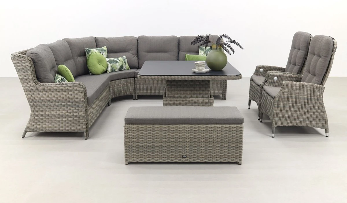 Ensemble De Salle à Manger Lounge Sandigo Avec Canapé D'appoint + 2x Chaise De Jardin Réglable 1 Ensemble De Salle à Manger Lounge Sandigo Avec Canapé D'appoint + 2x Chaise De Jardin Réglable