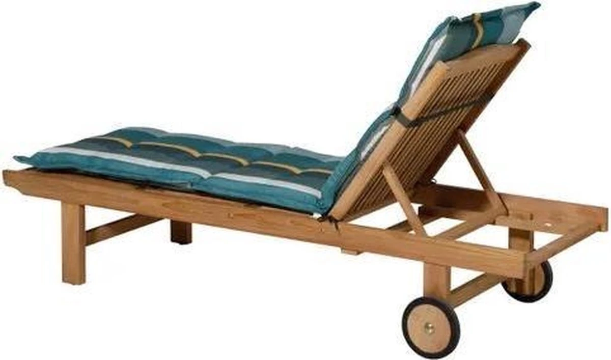 Madison - Coussin De Jardin - Coussin De Salon - 200 X 60cm - Stripe Green - Coussin De Chaise Longue 3 Madison - Coussin De Jardin - Coussin De Salon - 200 X 60cm - Stripe Green - Coussin De Chaise Longue – Image 3