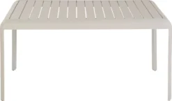 NATERIAL - Table De Balcon Rectangulaire IDAHO - 144 X 70 X 75 Cm - 2 à 4 Personnes - Aluminium - Beige - Table à Manger - Table De Jardin - Table D'appoint -Jardin Meubles Magasin 1200x708 5