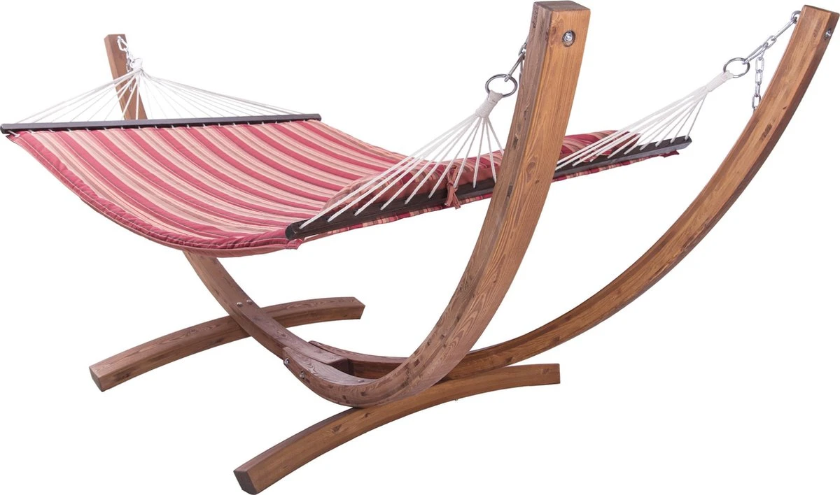 AXI Hawaï Hamac Double XXL - Hamac 2 Personnes En Rouge Avec Support En Bois - Pour L’extérieur Pour Jardin, Terrasse, Balcon 7 AXI Hawaï Hamac Double XXL - Hamac 2 Personnes En Rouge Avec Support En Bois - Pour L’extérieur Pour Jardin, Terrasse, Balcon – Image 7