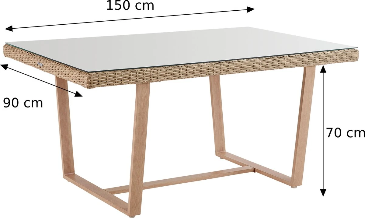 NATERIAL - Salon De Jardin MEDENA - Salon De Jardin 7 Personnes Polyrotin - Canapé D'angle De Jardin - Poufs De Jardin - Table Basse De Jardin - Avec Coussins - Rotin Synthétique - Crème - Salon De Jardin 3 NATERIAL - Salon De Jardin MEDENA - Salon De Jardin 7 Personnes Polyrotin - Canapé D'angle De Jardin - Poufs De Jardin - Table Basse De Jardin - Avec Coussins - Rotin Synthétique - Crème - Salon De Jardin – Image 3