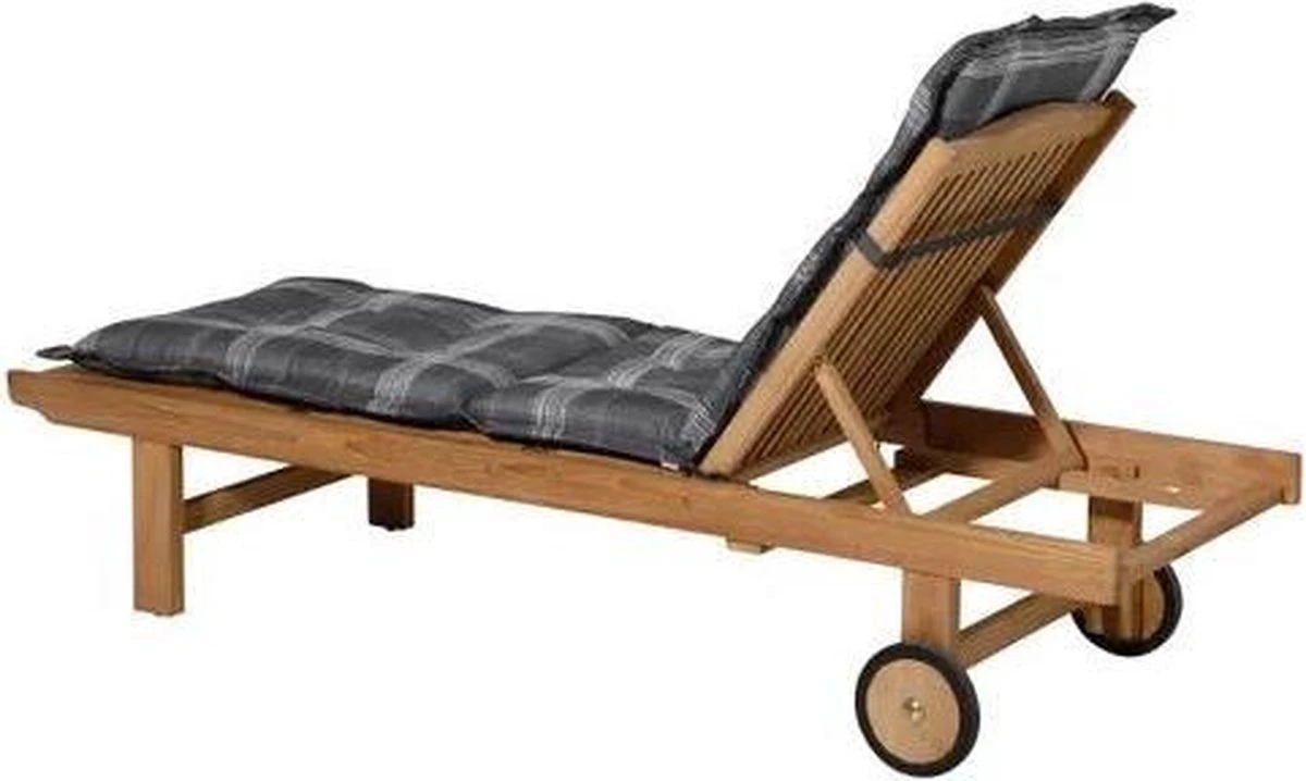 Madison - Coussin De Jardin - Coussin De Salon - 200 X 60cm - Simon Grijs - Coussin De Chaise Longue 3 Madison - Coussin De Jardin - Coussin De Salon - 200 X 60cm - Simon Grijs - Coussin De Chaise Longue – Image 3