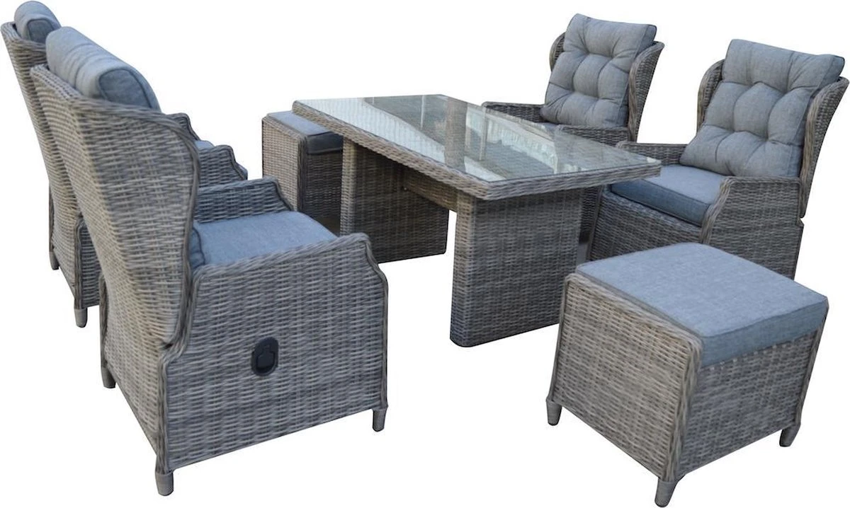 Excellent Ensemble De Salon De Luxe Excellent Wellness - Ensemble De Meubles De Jardin - Ensemble De Salle à Manger - Extra Haut - Anthracite 6 Excellent Ensemble De Salon De Luxe Excellent Wellness - Ensemble De Meubles De Jardin - Ensemble De Salle à Manger - Extra Haut - Anthracite – Image 6