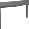 NATERIAL - Table De Jardin Rectangulaire IDAHO - Table Extensible - 110/162 X 82 X 75 Cm - 4 à 6 Personnes - Aluminium - Anthracite - Table à Manger D'extérieur - Table Extensible - Table De Jardin - Extensible