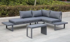 SenS-Line - Ensemble Lounge Multifonction Delphi - Pour L'extérieur - Set 3 Pièces - Aluminium/Polyester -Jardin Meubles Magasin 1200x722 10