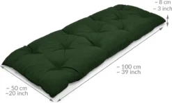 Beautissu Flair BK Coussins De Canapé De Jardin 120x50 Cm Coussin D'assise Coussins De Jardin En Vert -Jardin Meubles Magasin 1200x725 3
