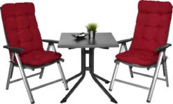 Beautissu Flair HL Coussin De Jardin à Dossier Haut - Coussin Pour Meubles De Jardin - Coussin D'Assise 120x50x8 Cm Rouge - Coussins De Jardin En Matelas Qualité Coussin -Jardin Meubles Magasin 1200x725 5