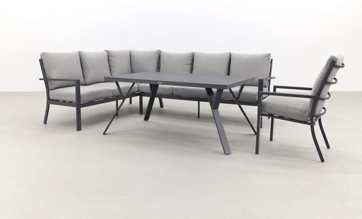 Garden Impressions Senja Ensemble De Salle à Manger Lounge 4 Pièces Gauche Avec Chaise - Gris Foncé 19 Garden Impressions Senja Ensemble De Salle à Manger Lounge 4 Pièces Gauche Avec Chaise - Gris Foncé – Image 19