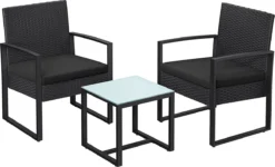 Salon De Jardin 2 Personnes - Coussins Lavables - Table De Jardin Avec Chaises - Ensembles De Jardin - Zwart - Salon De Jardin Salon De Jardin 25 Salon De Jardin 2 Personnes - Coussins Lavables - Table De Jardin Avec Chaises - Ensembles De Jardin - Zwart - Salon De Jardin Salon De Jardin -Jardin Meubles Magasin 1200x730 3
