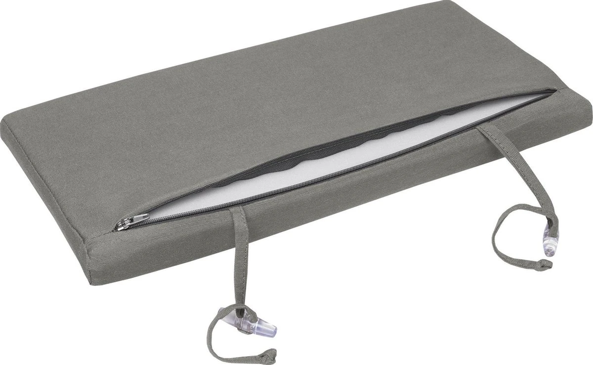 Beautissu Loft RL Coussin De Chaise Longue 200 X 60 X 5 Cm - Kussen Chaise Longue Coussins De Chaise De Jardin Gris Clair 3 Beautissu Loft RL Coussin De Chaise Longue 200 X 60 X 5 Cm - Kussen Chaise Longue Coussins De Chaise De Jardin Gris Clair – Image 3