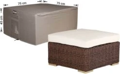 Housse De Protection Pour Table De Salon 75 X 75 H : 45 Cm - Housse De Table De Jardin - RFS7575