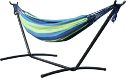 Hamac De Luxe Pour 2 Personnes Comprenant Un Maximum Standard De 200 Kg De Tissu En Coton Robuste De 150 Cm