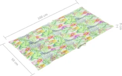 Decoways - Coussins Pour Chaise De Coussins De Chaise De Jardin 2 Pièces 100x50x4 Cm Motif Feuille -Jardin Meubles Magasin 1200x744 4