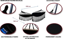 Hamac Familial Potenza® Avec ÉPANDEUR Et Support - Structure En MÉTAL SOLIDE Jusqu'à 350 Kg - EXTRA STABLE - Tytan Santia -Jardin Meubles Magasin 1200x745 1