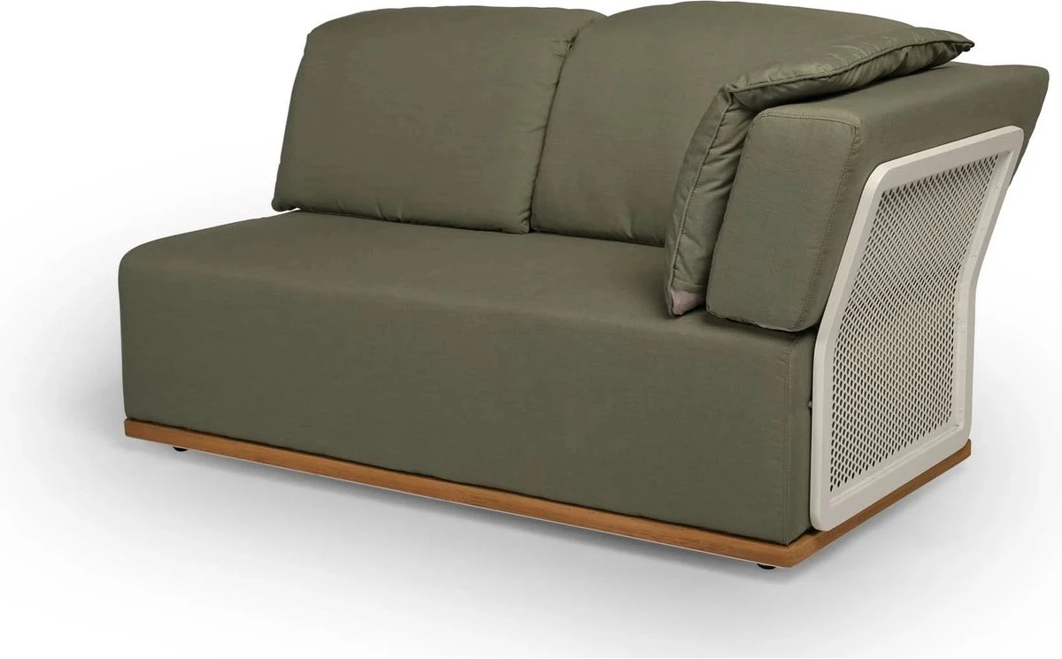 Tierra Outdoor Lounge Set Valkery Left - Grand Canapé D'angle - Aluminium - Tous Temps - Teck - Vert 5 Tierra Outdoor Lounge Set Valkery Left - Grand Canapé D'angle - Aluminium - Tous Temps - Teck - Vert – Image 5