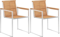 Prolenta Premium - Chaises De Jardin De Jardin 2 Pcs Avec Coussins Teck Massif Et Acier 22 Prolenta Premium - Chaises De Jardin De Jardin 2 Pcs Avec Coussins Teck Massif Et Acier -Jardin Meubles Magasin 1200x746
