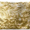 Coussins D'extérieur - Jardin - Feuille Dorée à La Texture Froissée - 50x30 Cm