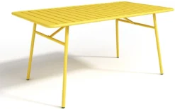 MYLIA Salon De Jardin MIRMANDE : Table L.160 Cm Avec 2 Fauteuils Empilables & 4 Chaises Empilables - Métal - Jaune L 160 Cm X H 79 Cm X P 80 Cm 7 MYLIA Salon De Jardin MIRMANDE : Table L.160 Cm Avec 2 Fauteuils Empilables & 4 Chaises Empilables - Métal - Jaune L 160 Cm X H 79 Cm X P 80 Cm -Jardin Meubles Magasin 1200x751 1