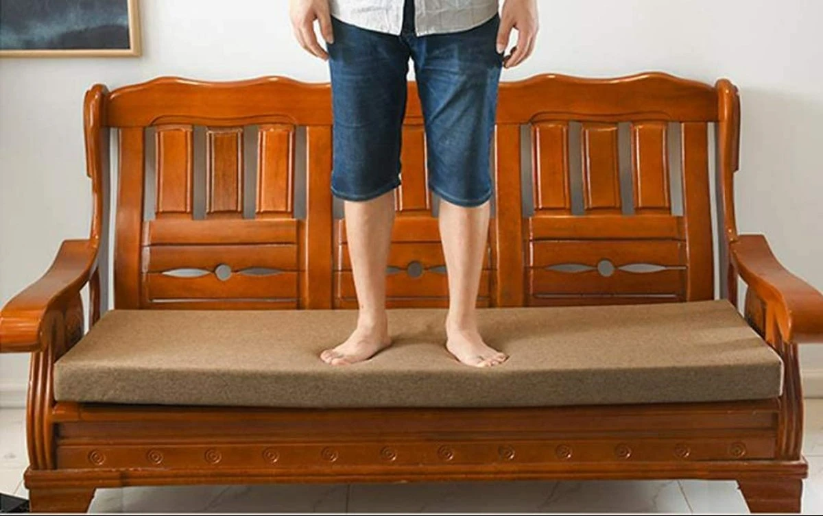 Kussen De Canapé De Jardin Outdoor Confortable De 5 Cm Plus épais, Coussin De Siège De Balançoire De Patio De 2 à 4 Places 3 Kussen De Canapé De Jardin Outdoor Confortable De 5 Cm Plus épais, Coussin De Siège De Balançoire De Patio De 2 à 4 Places – Image 3