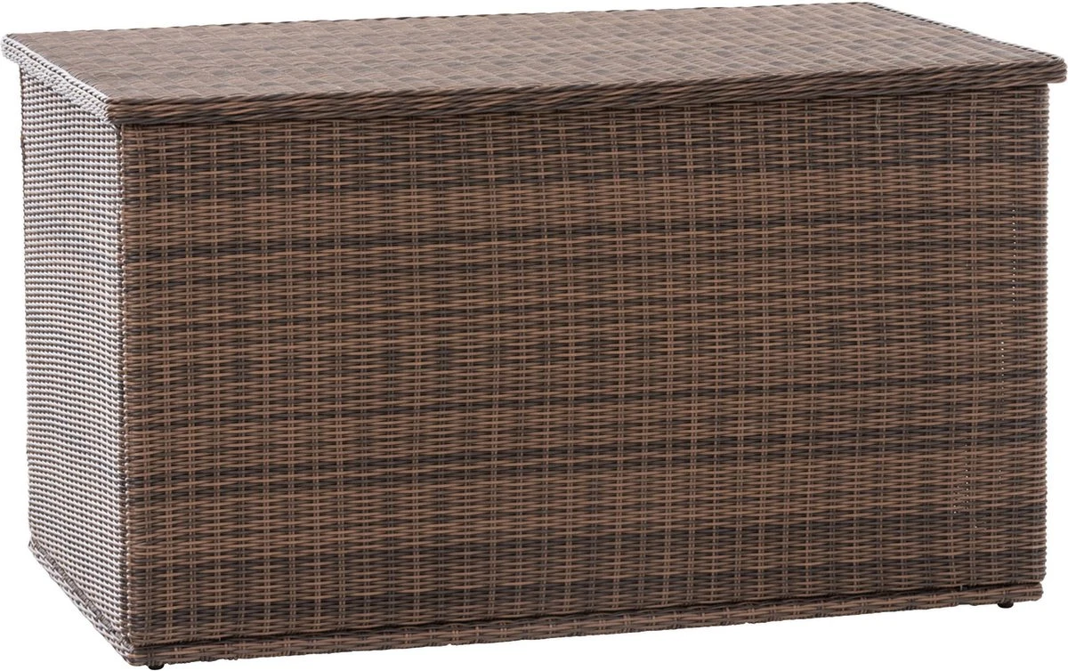 Opbergbox En Rotin XL - 125cm Marron - Boîte à Coussins De Jardin - Étanche - Avec Couvercle - Pour L'intérieur Et L'extérieur - Boîte De Jardin 5 Opbergbox En Rotin XL - 125cm Marron - Boîte à Coussins De Jardin - Étanche - Avec Couvercle - Pour L'intérieur Et L'extérieur - Boîte De Jardin – Image 5