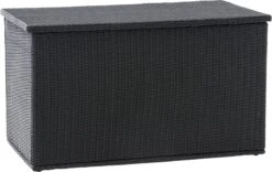 Opbergbox En Rotin XL - 148 X 85 X 84 Cm Zwart - Boîte à Coussins De Jardin - Étanche - Avec Couvercle - Pour Intérieur & Extérieur - Boîte De Jardin -Jardin Meubles Magasin 1200x756 3