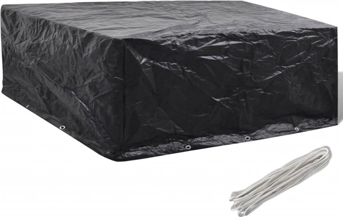 VidaLife Housse De Mobilier De Jardin Avec 10 Oeillets 260x260x90 Cm 5 VidaLife Housse De Mobilier De Jardin Avec 10 Oeillets 260x260x90 Cm – Image 5