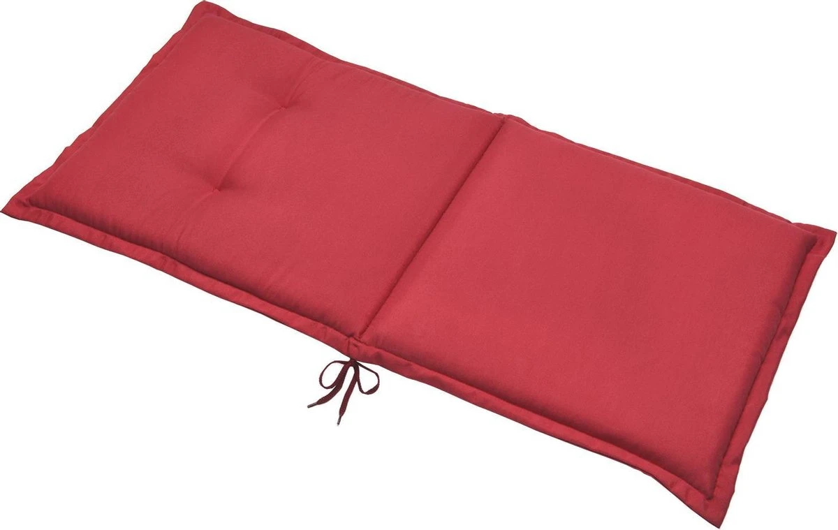 Beautissu Cushion Loft NL 100 X 50 X 6 Cm – Coussin Rouge – Coussin D'assise Chaise De Jardin 6 Beautissu Cushion Loft NL 100 X 50 X 6 Cm – Coussin Rouge – Coussin D'assise Chaise De Jardin – Image 6