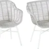 Hartman Cecilia Dining Garden Chair Accoudoirs Ivory Wicker - Set De 2 - MAINTENANT Avec Coussins D'assise Gratuits D'une Valeur De 25,00 €