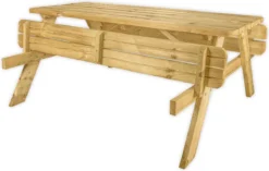 Cheappicnictafels.nl | Table De Pique-nique De 180 Cm De Long | Table De Jardin 6 Personnes | De Luxe 180cm Long | Bois De Pin Imprégné ! -Jardin Meubles Magasin 1200x762 3