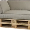 2L Home & Garden Ensemble De Coussins Pour Palettes Metro Lounge Beige - Ensemble De 3 Pièces
