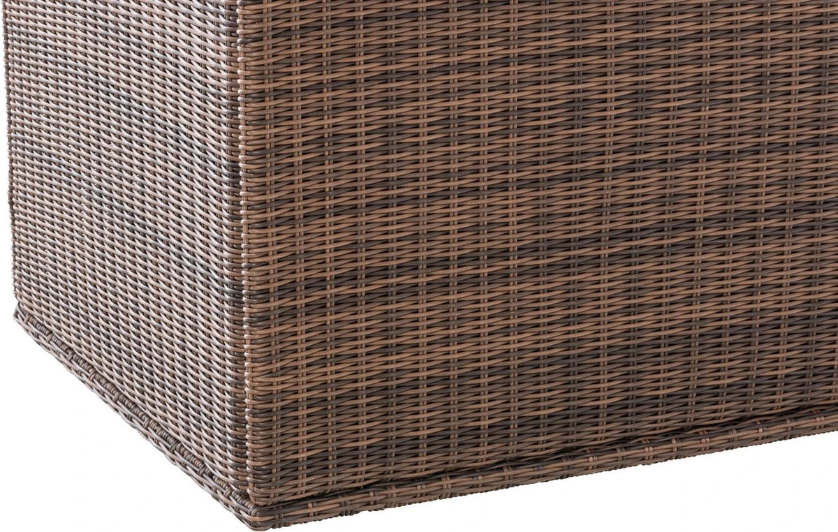 Opbergbox En Rotin XL - 148 X 85 X 84 Cm Marron - Boîte à Coussins De Jardin - Imperméable - Avec Couvercle - Pour L'intérieur & L'extérieur - Boîte De Jardin 8 Opbergbox En Rotin XL - 148 X 85 X 84 Cm Marron - Boîte à Coussins De Jardin - Imperméable - Avec Couvercle - Pour L'intérieur & L'extérieur - Boîte De Jardin – Image 8