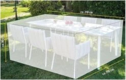 Housse De Rangement Pour Meubles De Jardin / Meubles De Jardin 210 X 210 X 90 Cm - Noir - Housse De Protection Contre La Saleté Et L'humidité