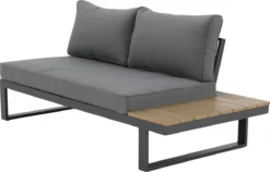 GENERIQUE - Salon De Jardin SAN DIEGO - 5 Personnes - Salon De Jardin - Aluminium - Anthracite - Eucalyptus -Jardin Meubles Magasin 1200x766 5