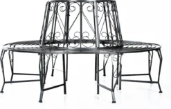 Outsunny 360° Banc D'arbre Banc Rond Banc De Jardin Banc Banc De Parc Banc De Jardin En Métal 84B-123 -Jardin Meubles Magasin 1200x768