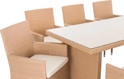 Clp Avignon BIG Ensemble De Jardin - Poly Rotin - Sable - Couverture De Couleur Blanc Cassé -Jardin Meubles Magasin 1200x770 4