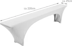 Beautissu Victoria - 3 Housses Élastiques Pour Ensemble De Tente à Bière 220x50 Cm - Housse Festive Pour Table à Bière & 2 Housses Pour Bancs à Bière En Wit 12 Beautissu Victoria - 3 Housses Élastiques Pour Ensemble De Tente à Bière 220x50 Cm - Housse Festive Pour Table à Bière & 2 Housses Pour Bancs à Bière En Wit -Jardin Meubles Magasin 1200x771 6